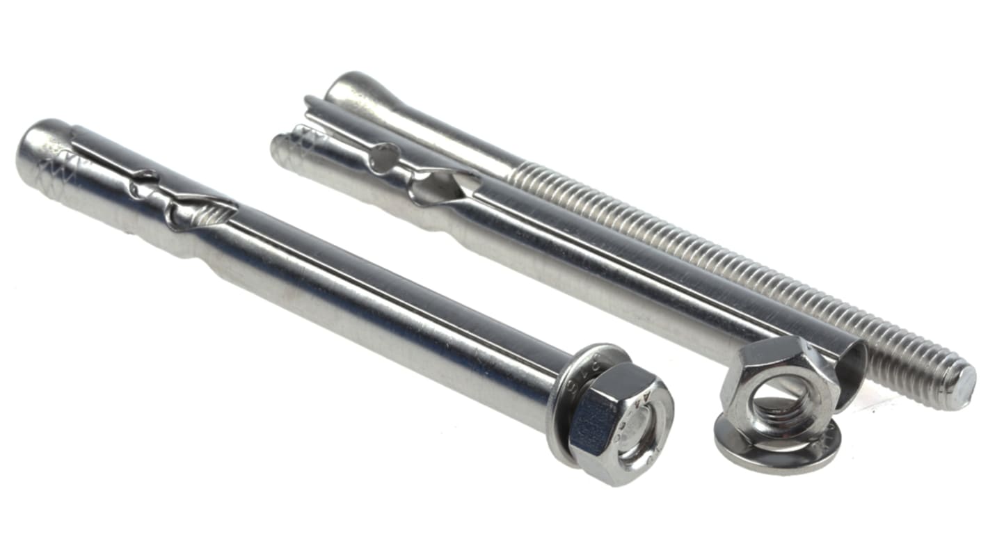 Mocowanie do kamienia dł 100mm Stal nierdzewna Ø 10mm RS PRO Kotwa