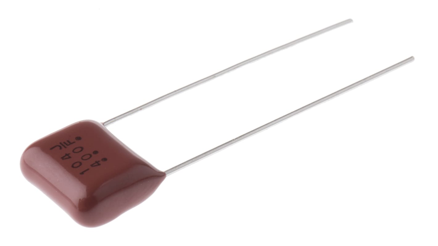 Panasonic ECQE(F) Polyester Film Capacitor, 400V dc, ±5%, 100nF, Through Hole