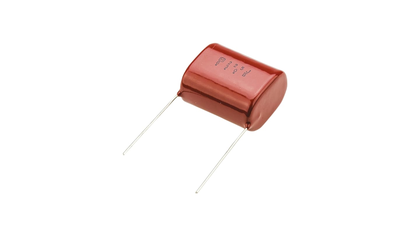 Panasonic ECQE(F) Polyester Film Capacitor, 630V dc, ±5%, 2.2μF, Through Hole