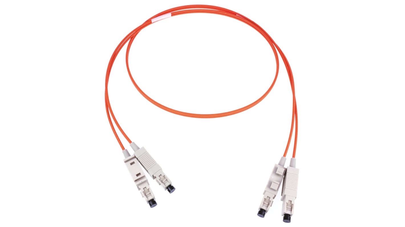 COMMSCOPE OM1 Multi Mode OM1 Fibre Optic Cable, 62.5/125μm, Orange, 1m