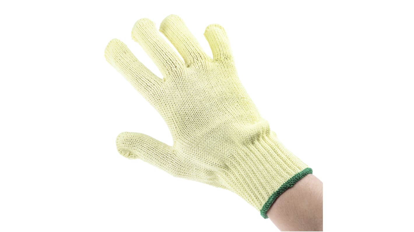 Polyco Healthline Touchstone Yellow Kevlar Cut Resistant, Heat Resistant Work Gloves, Size 8