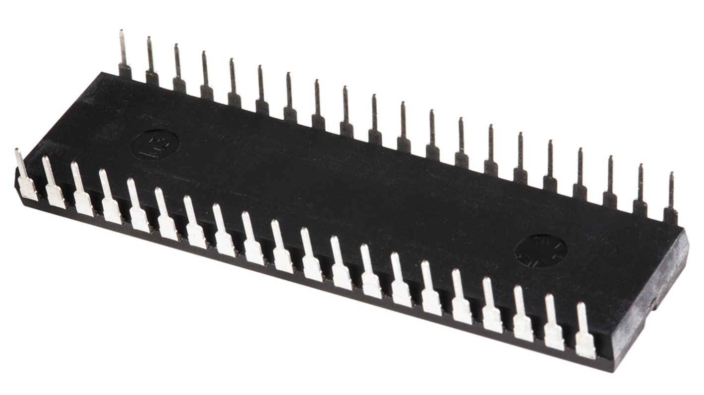 Mikrokontroler Microchip PIC18F PDIP 40-pinowy Otwór przezierny PIC 24 kB, 256 B 8bit CAN: 48MHz RAM:2,048 kB Ethernet: