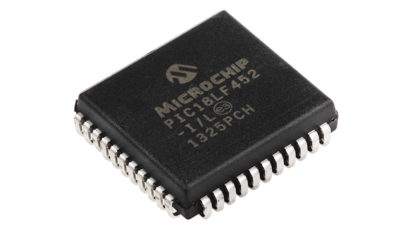 Microcontrôleur, 8bit, 1,536 ko RAM, 32 Ko, 40MHz, PLCC 44, série PIC18F