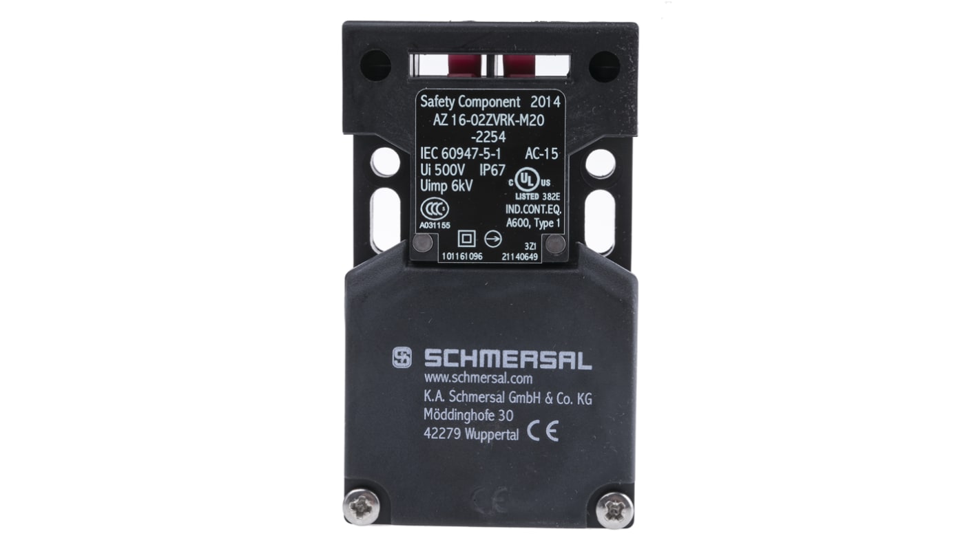 Schmersal AZ16 Safety Interlock Switch, 2NC, Keyed, Glass Fibre Reinforced Thermoplastic