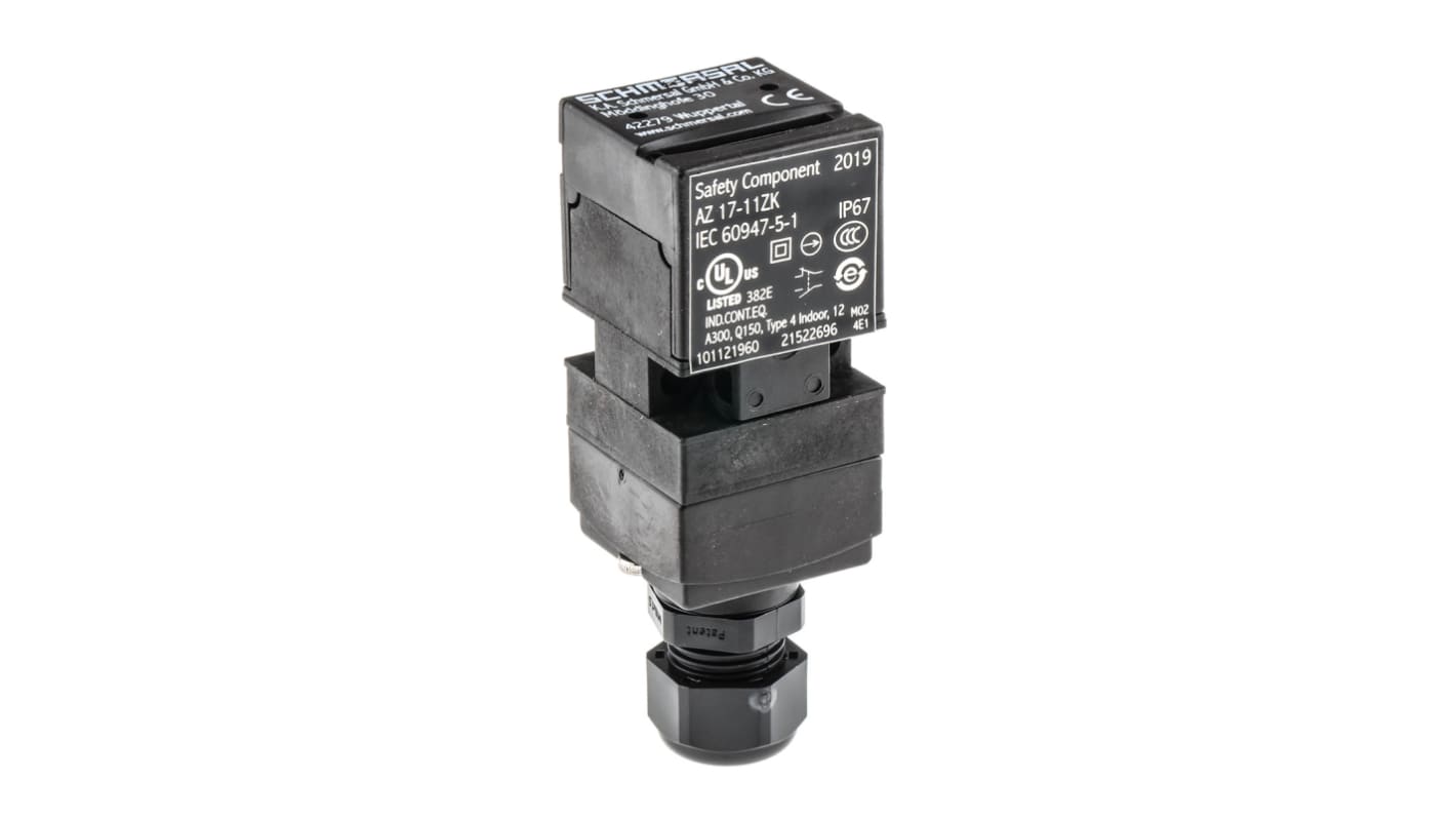 Interruptor de Bloqueo de Seguridad Schmersal AZ 17-11ZK, M16, 4, 1 NC / 1 NA, 4 A, 230V, 24V, 1 NA, 1 NC, Fibra de