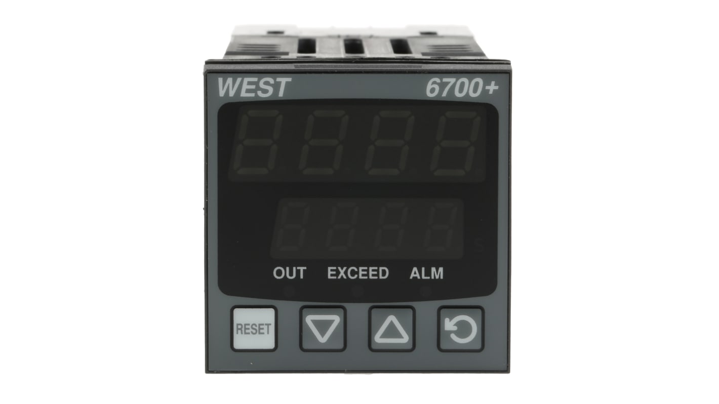 Rs-Online Termoregolatori PID West Instruments P6700 100 → 240 V c.a. 48 x 48 (1/16 DIN)mm 1 uscita Relè