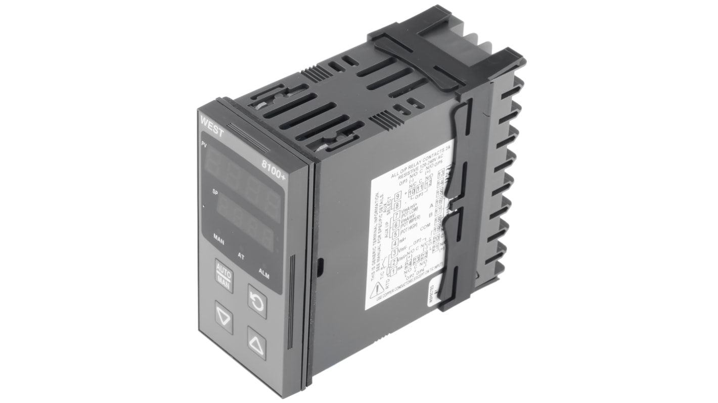 Rs-Online Termoregolatori PID West Instruments P8100 da 24 → 48 V c.a./c.c. 96 x 48 (1/8 DIN)mm 1 uscita Relè