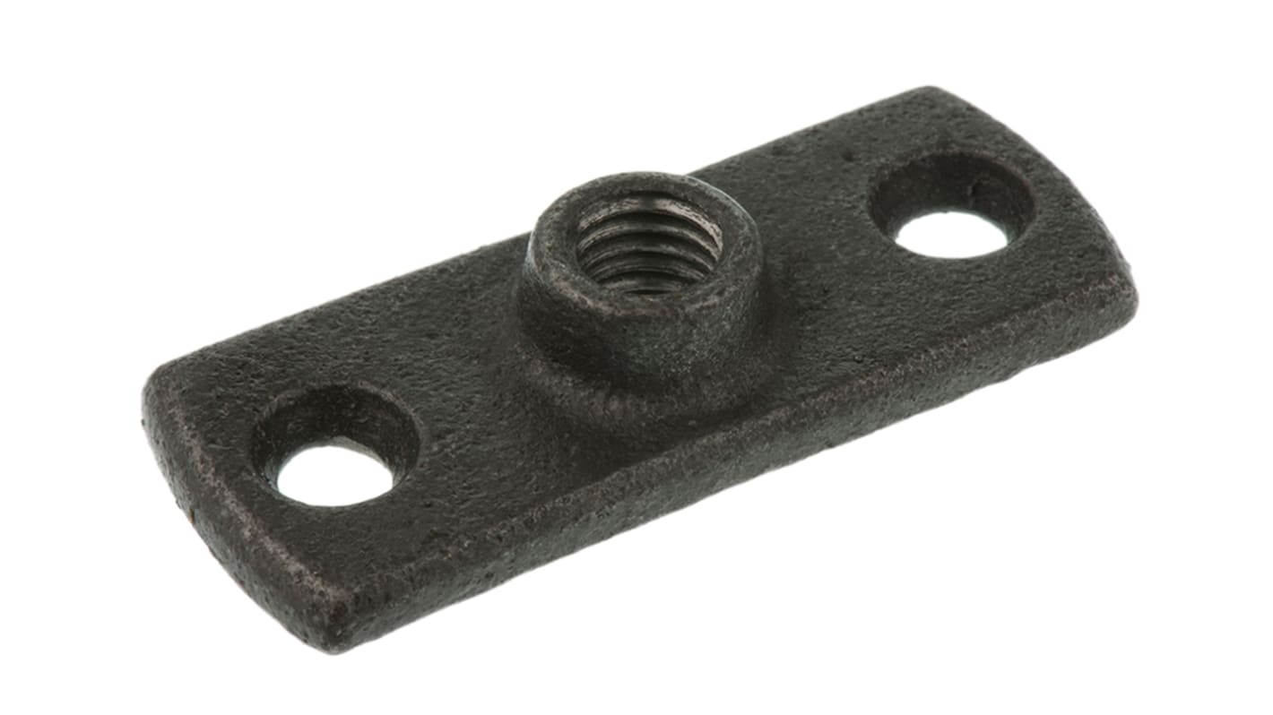 Placa base Georg Fischer de Hierro negro, para tubo Ø 10mm