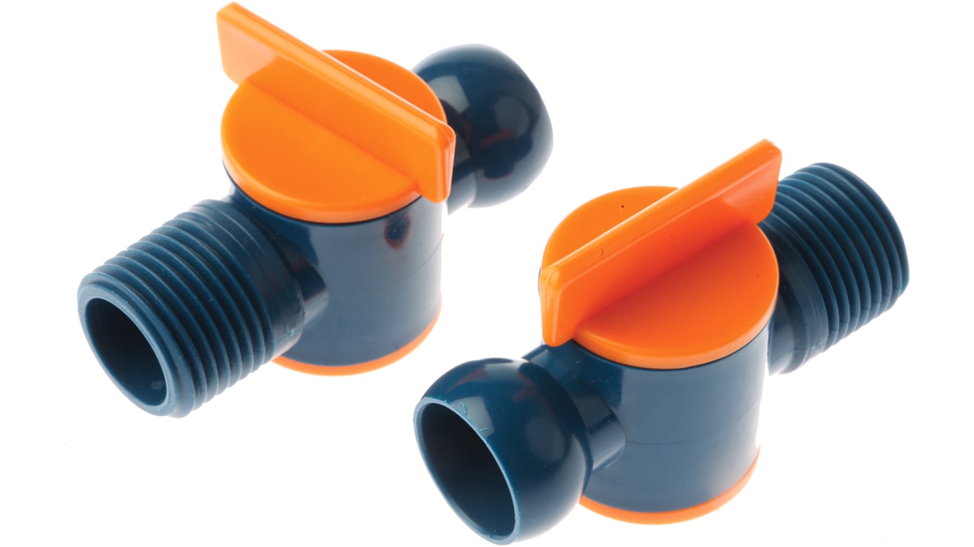 RS PRO Acetal Copolymer 1/2in NPT Valve
