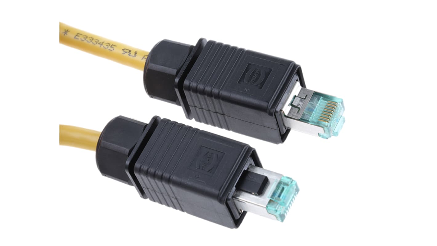 HARTING Ethernetkabel Cat.6, 20m, Grün Patchkabel, A RJ45 U/FTP Stecker, B RJ45, PVC