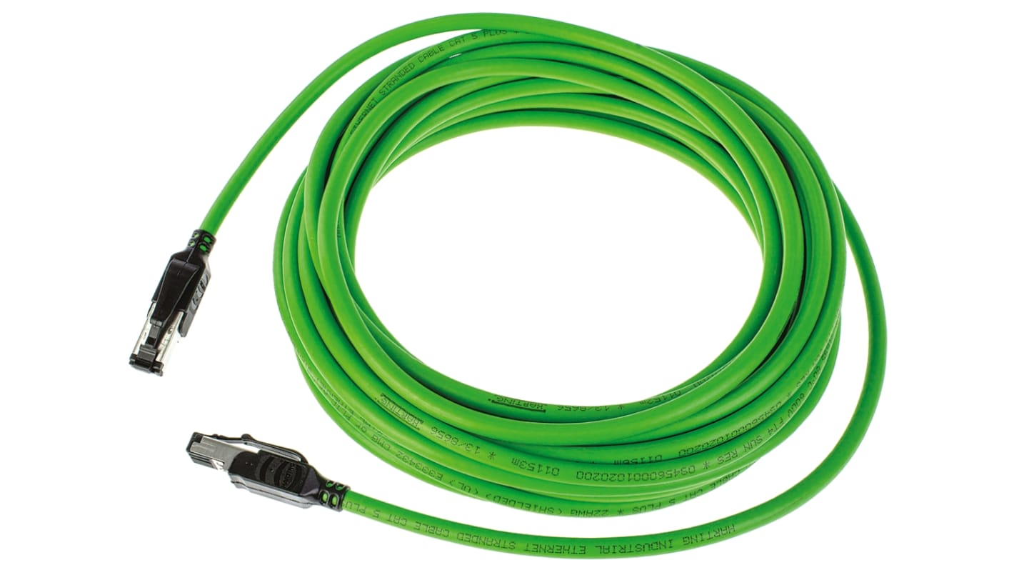 Kabel Ethernet Cat5 długość 10m Z zakończeniem HARTING PVC