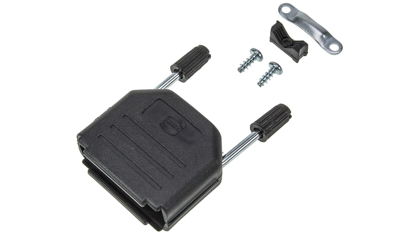 HARTING 15针D-Sub外壳, 热塑性塑料壳体, 直向, A尺寸
