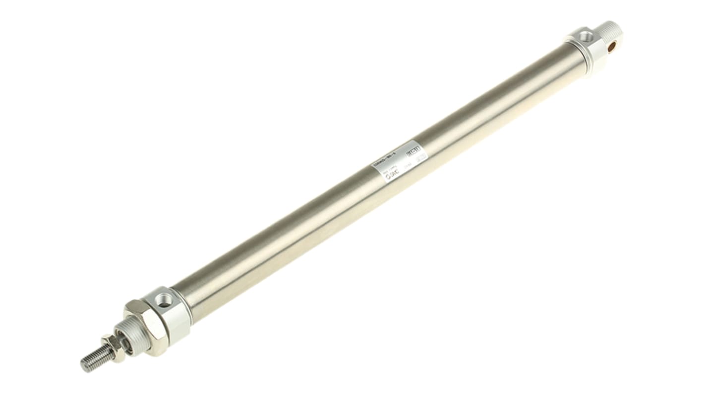 SMC Pneumatic Piston Rod Cylinder - 25mm Bore, 300mm Stroke, C85 Series, Double Acting