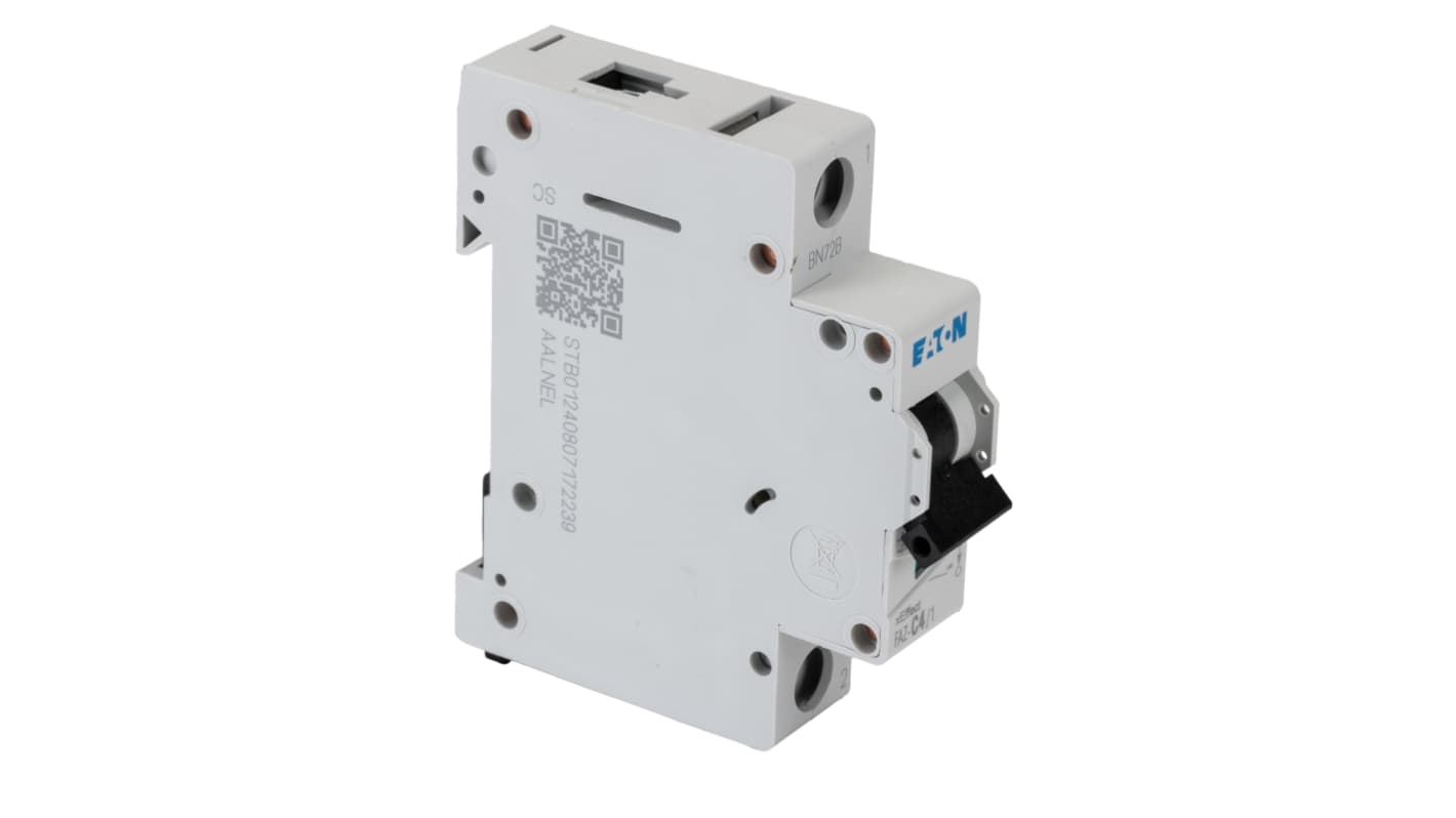 Eaton MCB Leitungsschutzschalter Typ C, Pol 1 4A 230V, Abschaltvermögen 10 kA xEffect DIN-Schienen-Montage