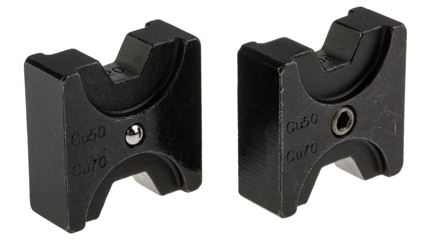 RS PRO Crimping Die Set, Tubular Cable Lug, Wire size 50mm²