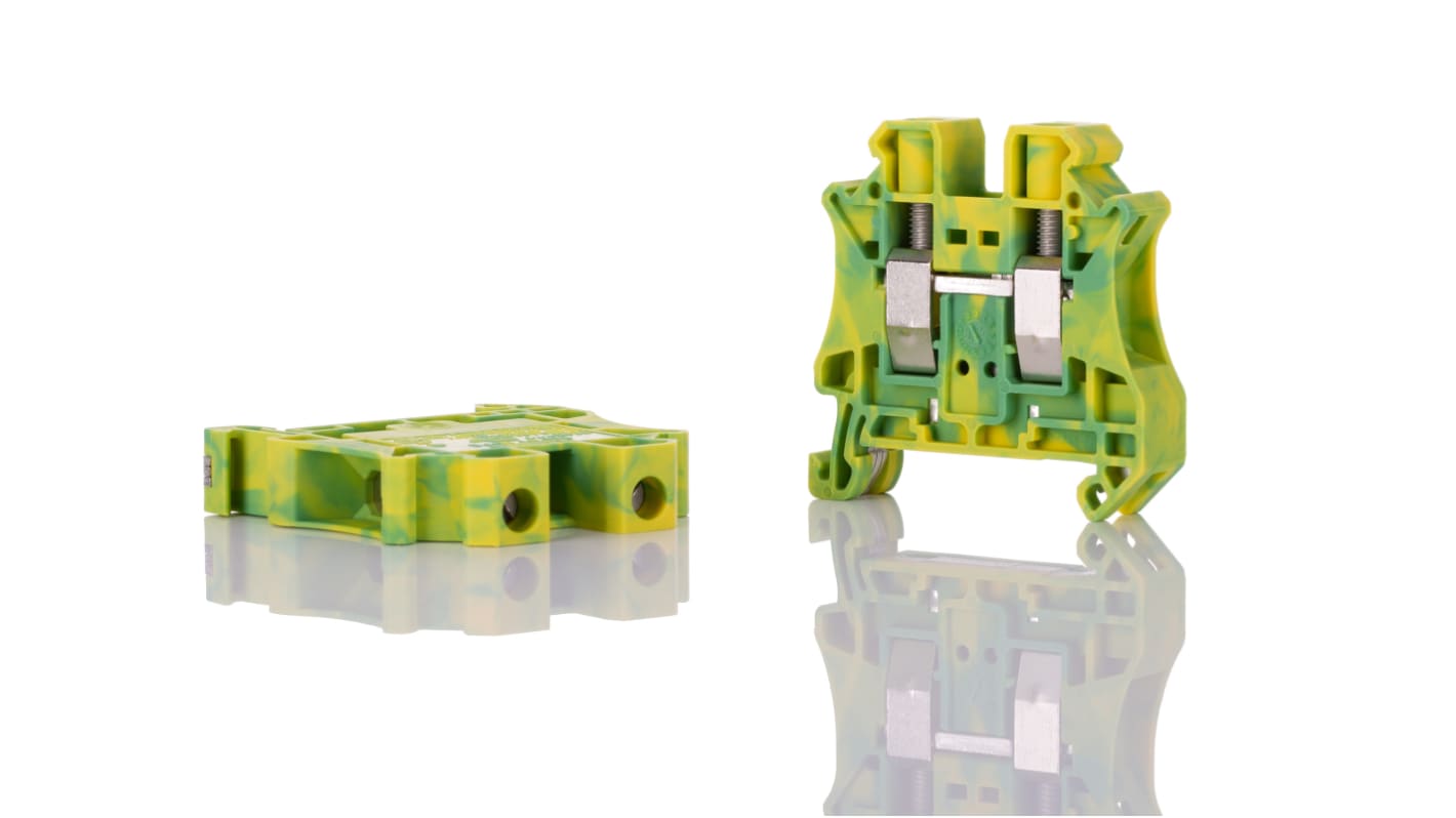 Phoenix Contact UT 10-PE DIN レール端子台, 20 → 6.AWG, 76A, スクリュー