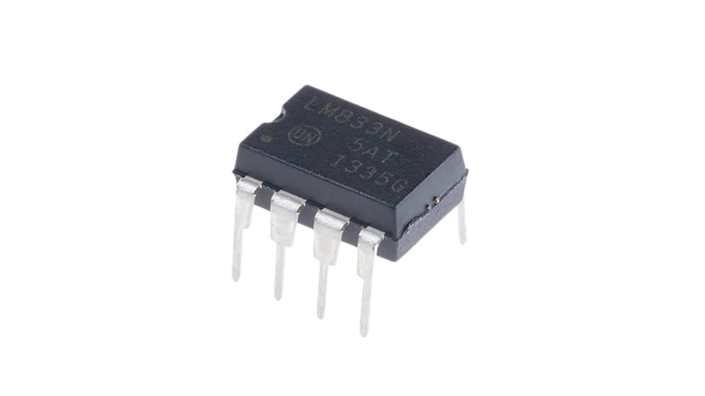 LM833NG onsemi, Op Amp, 15MHz, 8-Pin PDIP