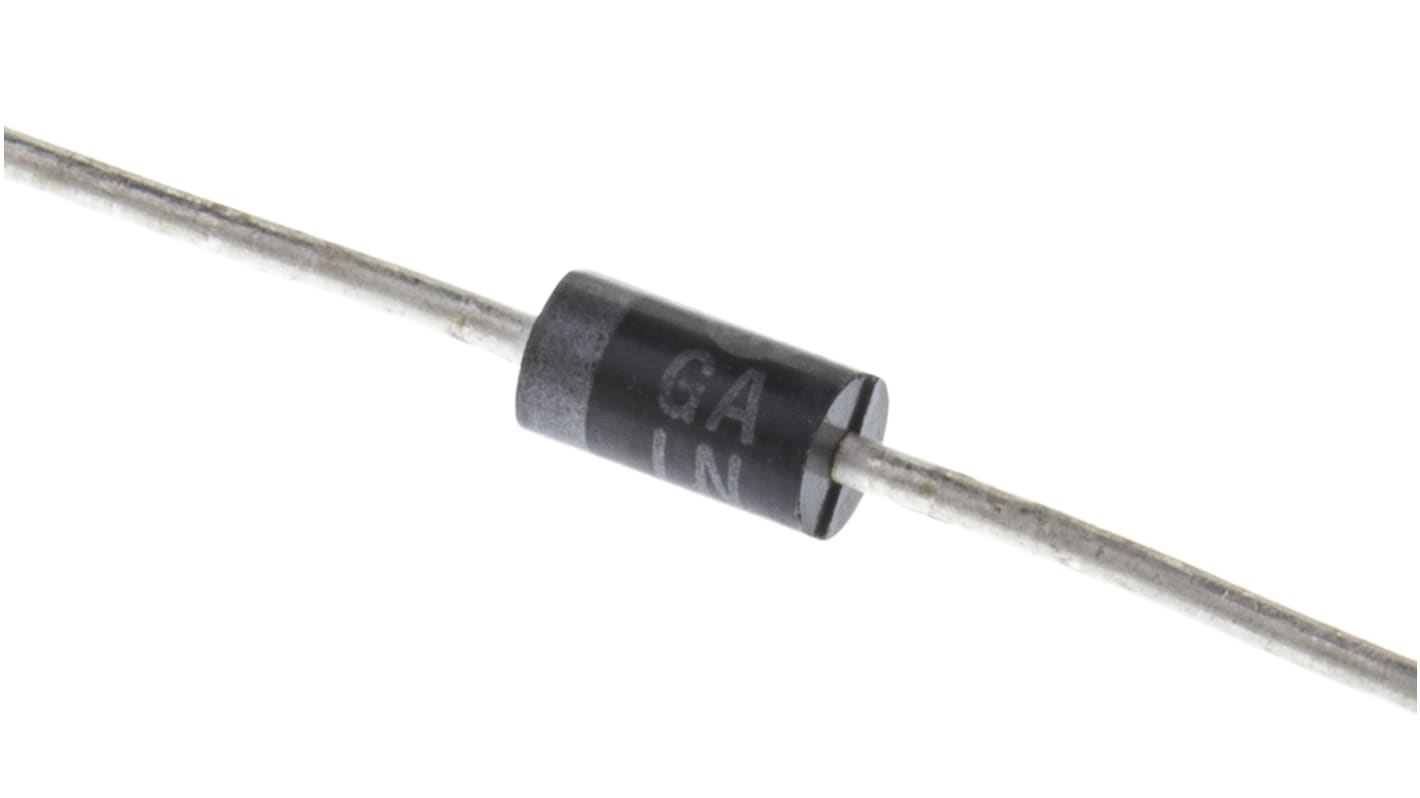 onsemi 20V 1A, Schottky Diode, 2-Pin DO-41 1N5817RLG