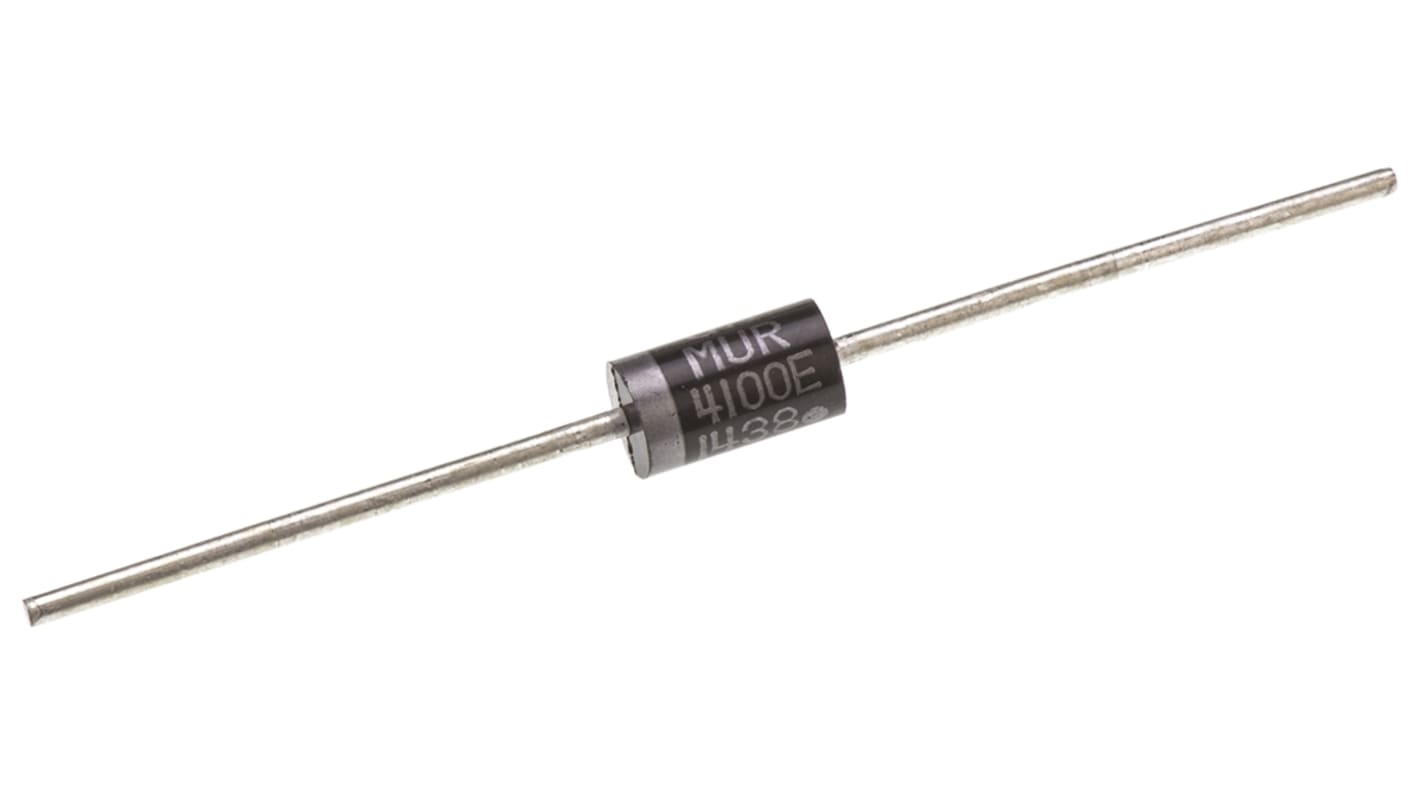 Diodo onsemi, Su foro, 4A, 1000V, DO-201AD, Switching