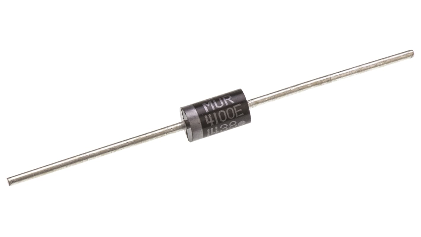 onsemi 1000V 4A, Rectifier Diode, 2-Pin DO-201AD MUR4100ERLG