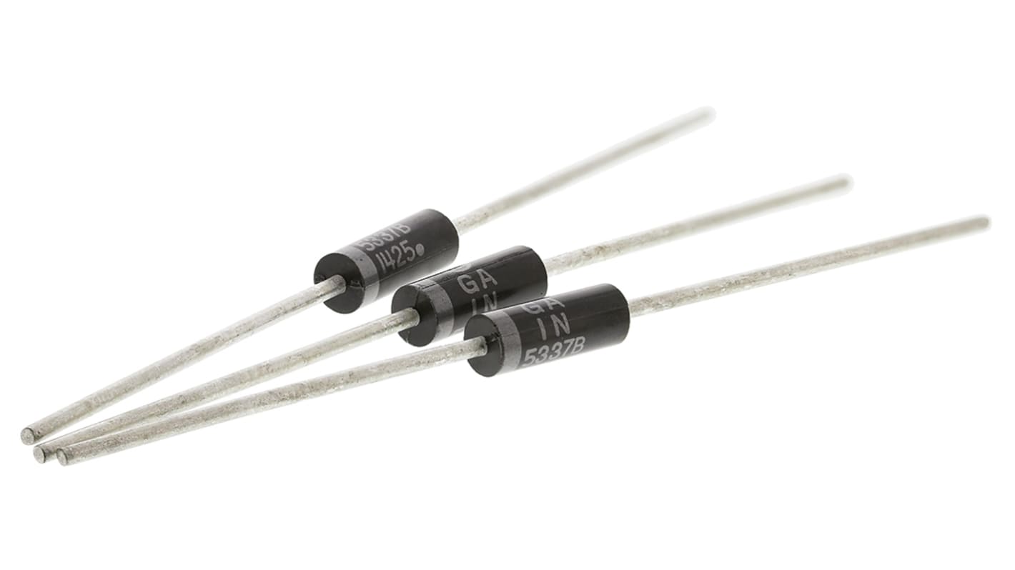 onsemi, 4.7V Zener Diode 5% 5 W Through Hole 2-Pin DO-15