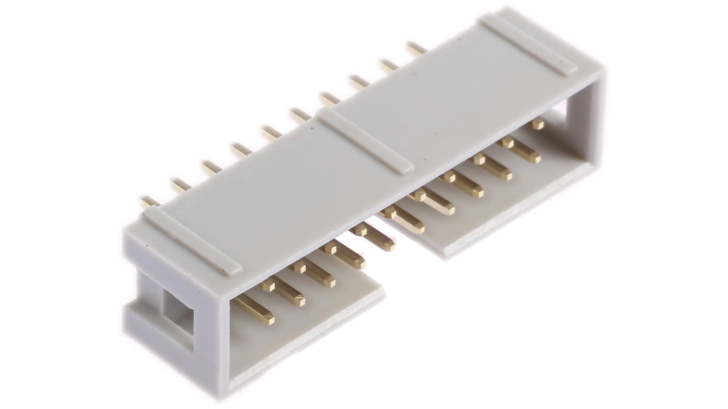 RS PRO 20p双排排针 直向, 2.54mm间距, 1A, THT安装