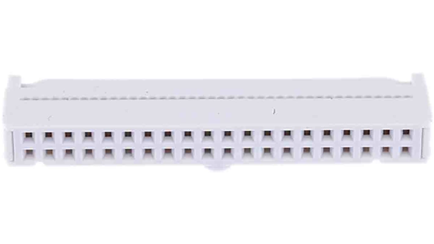 RS PRO IDC连接器, 母座, 40p, 2.54mm间距, 2排, 电缆安装, IDC端接, 直角