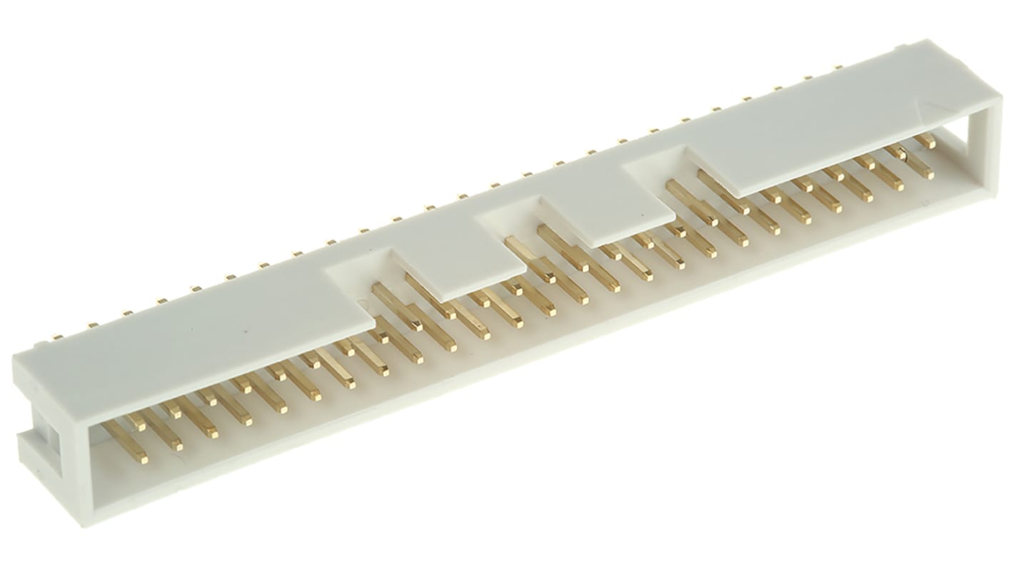 RS PRO Straight Through Hole PCB Header, 50 Contact(s), 2.54mm Pitch, 2 Row(s), Shrouded
