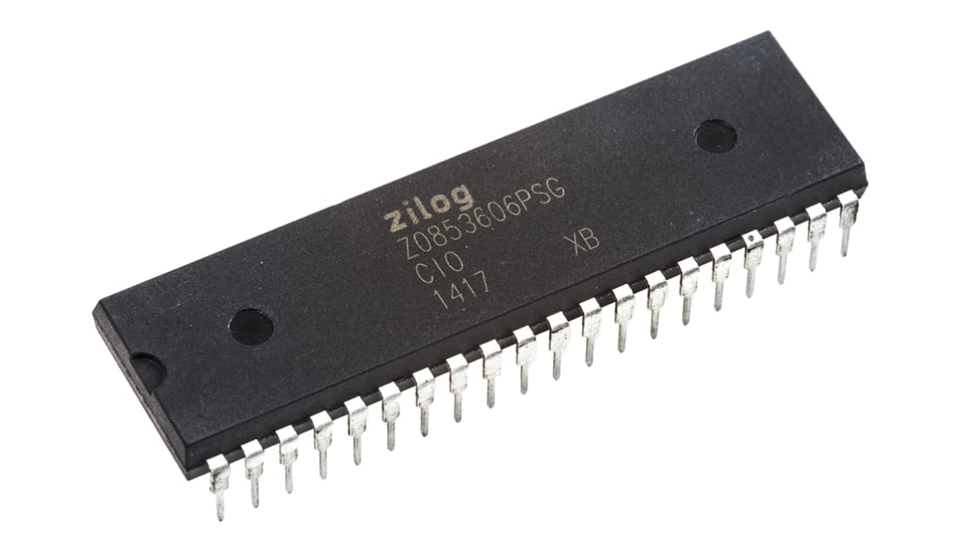 Controlador de periféricos Z0853606PSG, Z-CIO y CIO y unidad de E /S paralela PDIP 40 pines