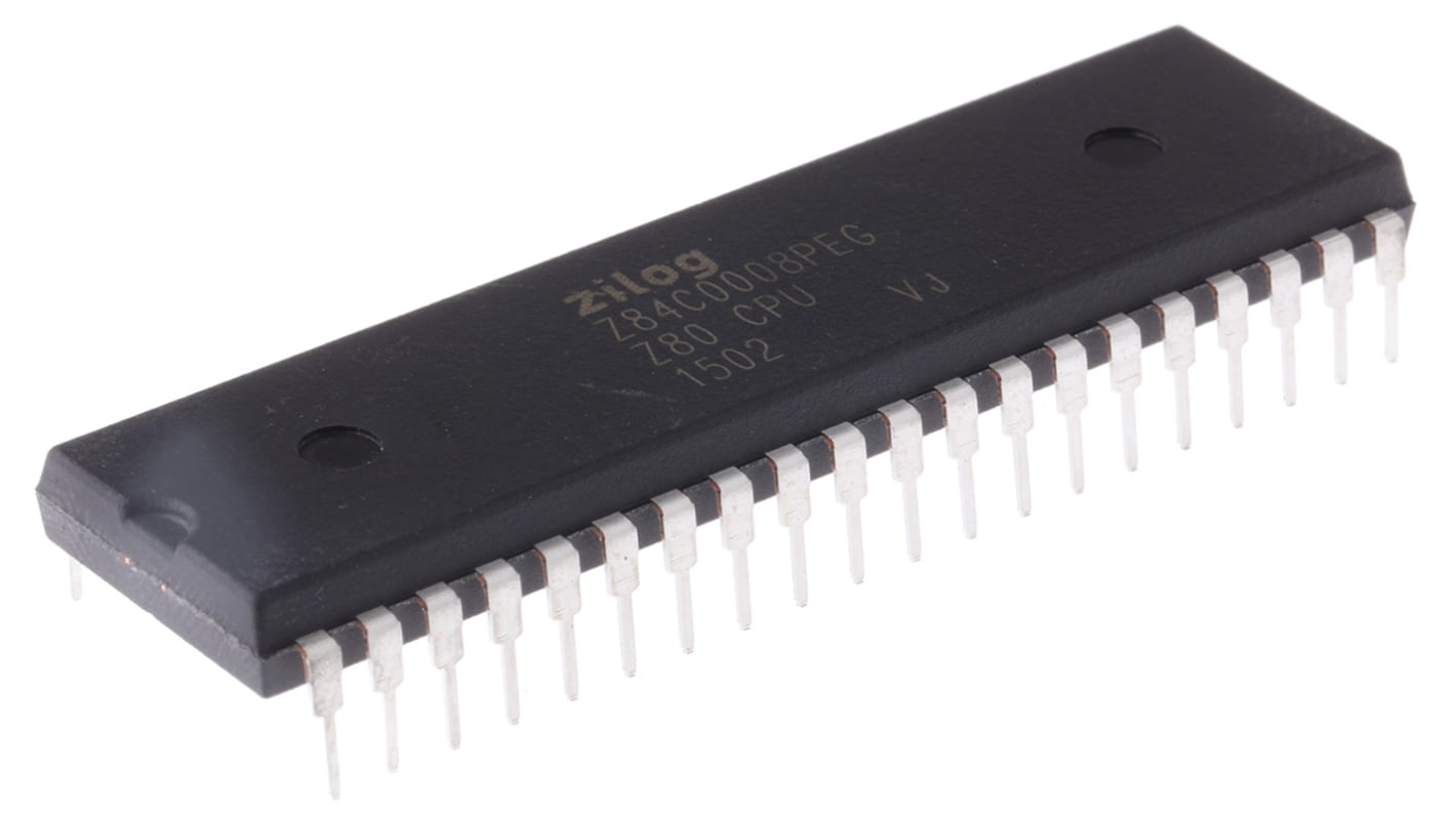 Microcontrolador Zilog Z84C0008PEG, núcleo Z8 de 8bit, 8MHZ, PDIP de 40 pines