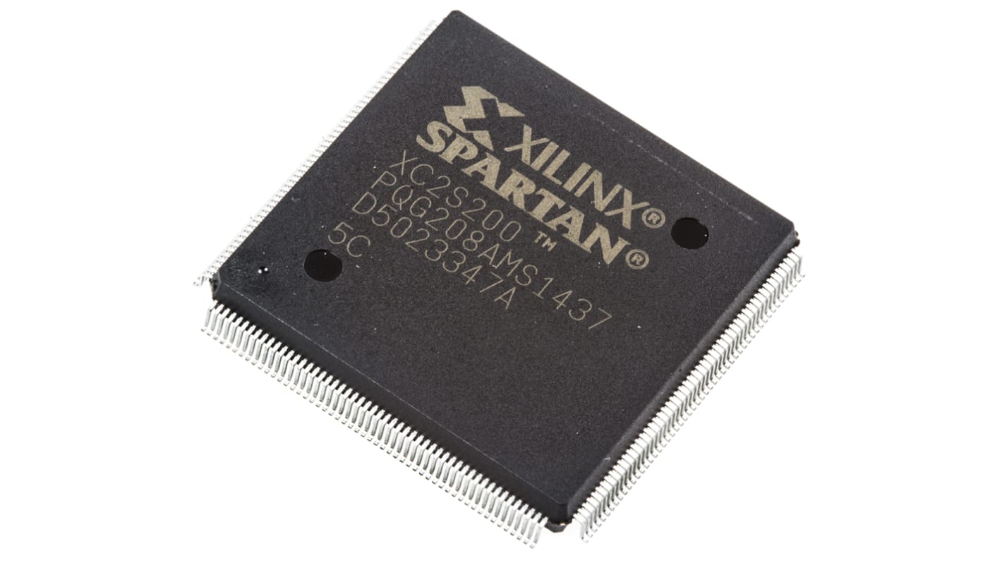 Xilinx FPGA XC2S200-5PQG208C, Spartan-II 5292 Cells, 200000 Gates, 75264bit, 1176 Blocks, 208-Pin PQFP
