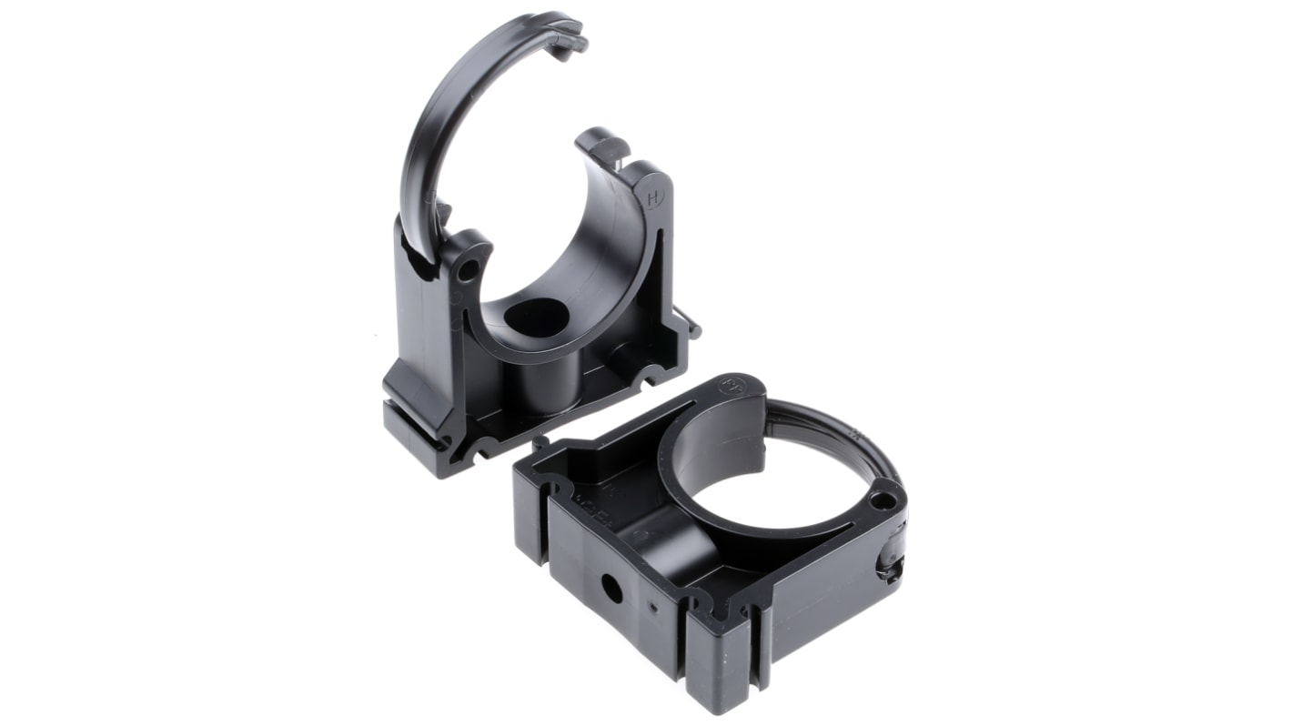 Georg Fischer PP Black Saddle Clamp 22mm x , 7mm