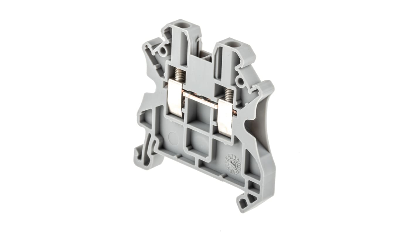 Phoenix Contact 3044076 UT 2.5 Series Grey, 0.14 → 4mm², Single-Level, Screw Termination, ATEX