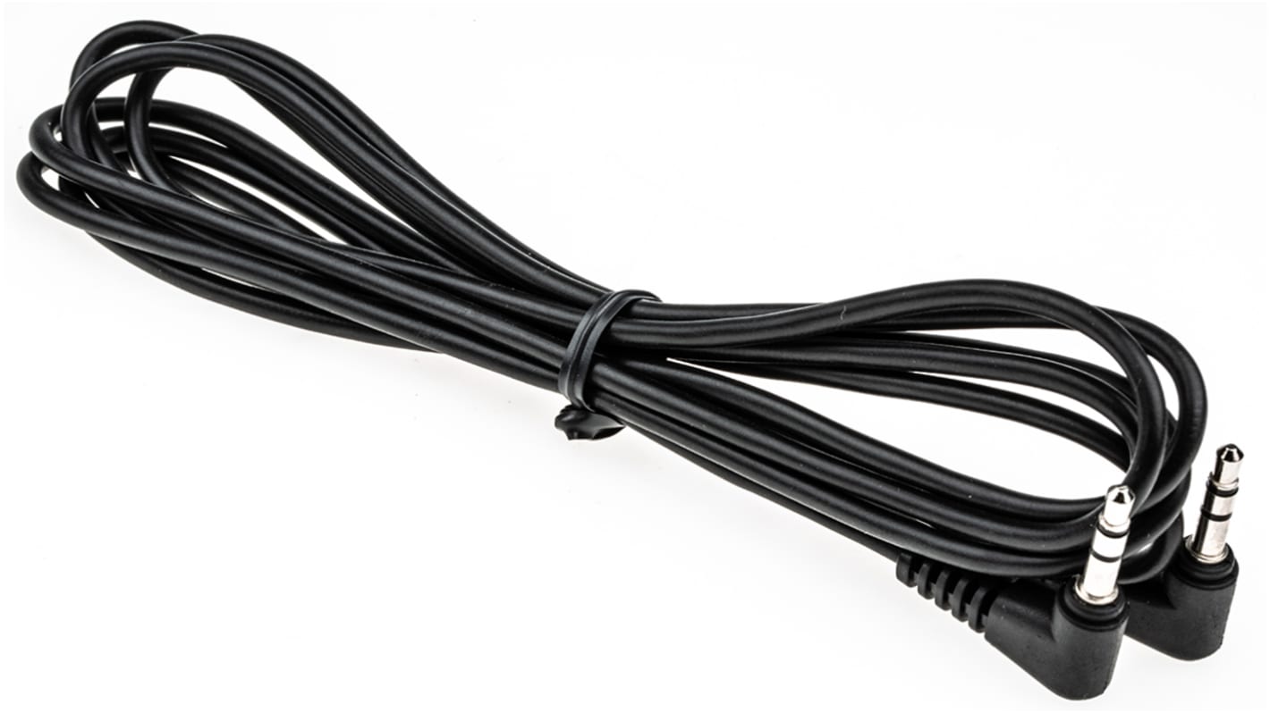 Switchcraft 36HR Male 3.5mm Stereo Jack to Male 3.5mm Stereo Jack Aux Cable, Black, 1.8m 36HR07236X