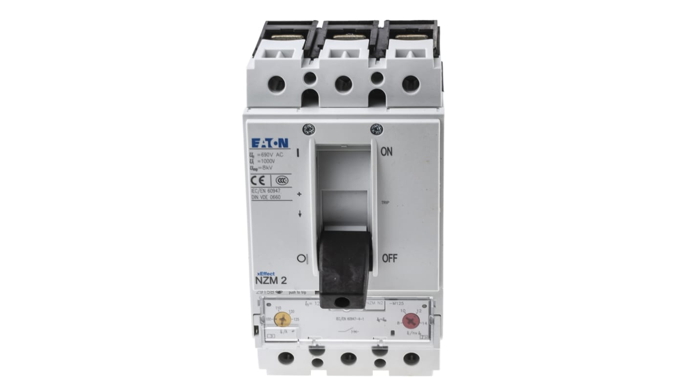 Eaton xEnergy, Leistungsschalter MCCB 1-polig, 125A / Abschaltvermögen 50 kA 690V 750V, Fest, L. 105mm