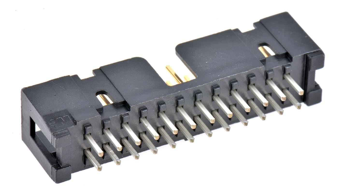 3M 2500 Series Straight Through Hole PCB Header, 24 Contact(s), 2.54mm Pitch, 2 Row(s), Shrouded