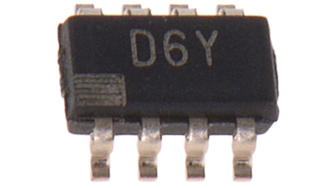 Analog Devices, DAC 8 bit-, 2.7Msps, ±0.25LSB Serial (SPI/QSPI/Microwire), 8-Pin TSOT