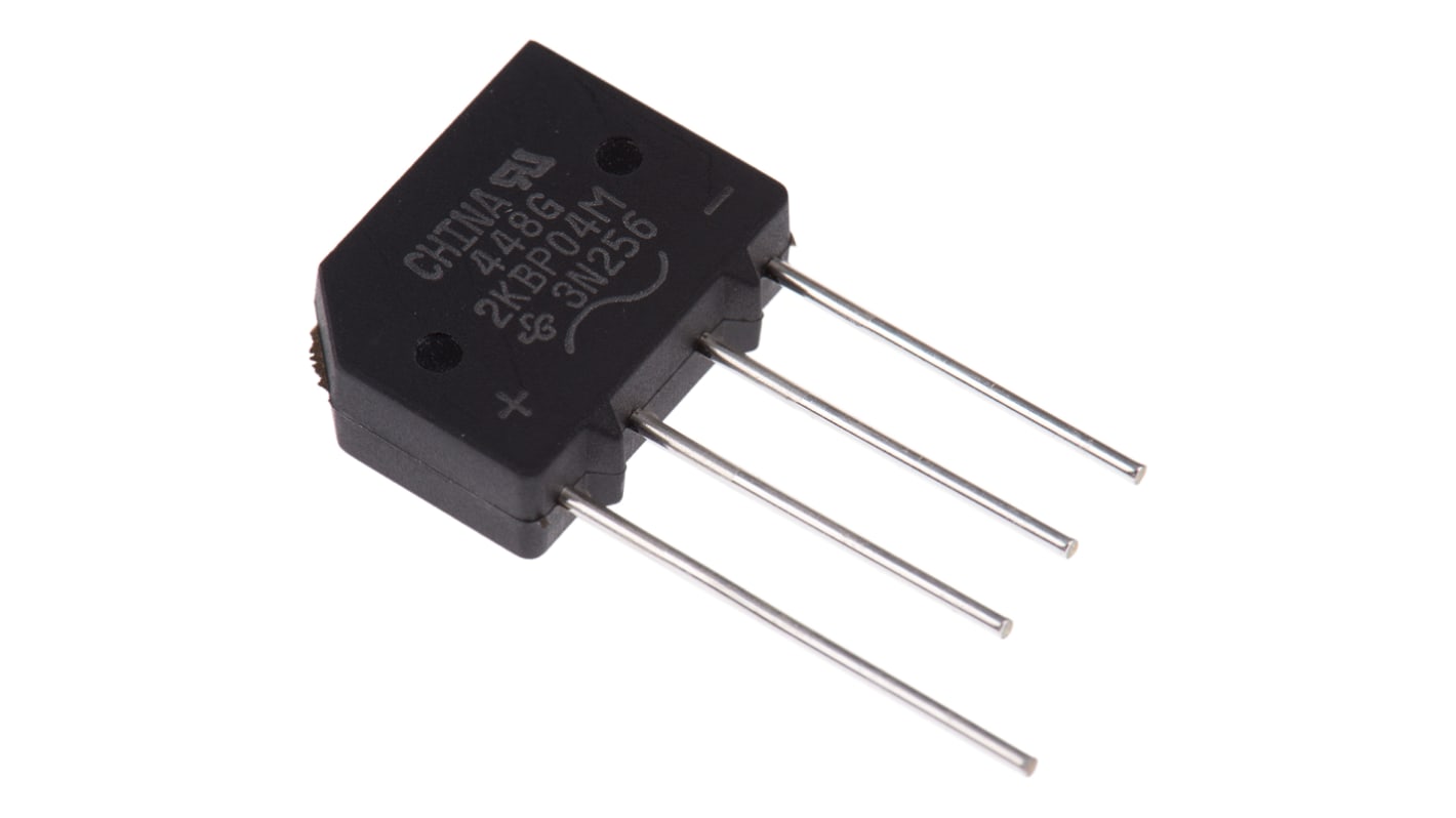 Vishay Bridge Rectifier, 2A, 400V, 4-Pin