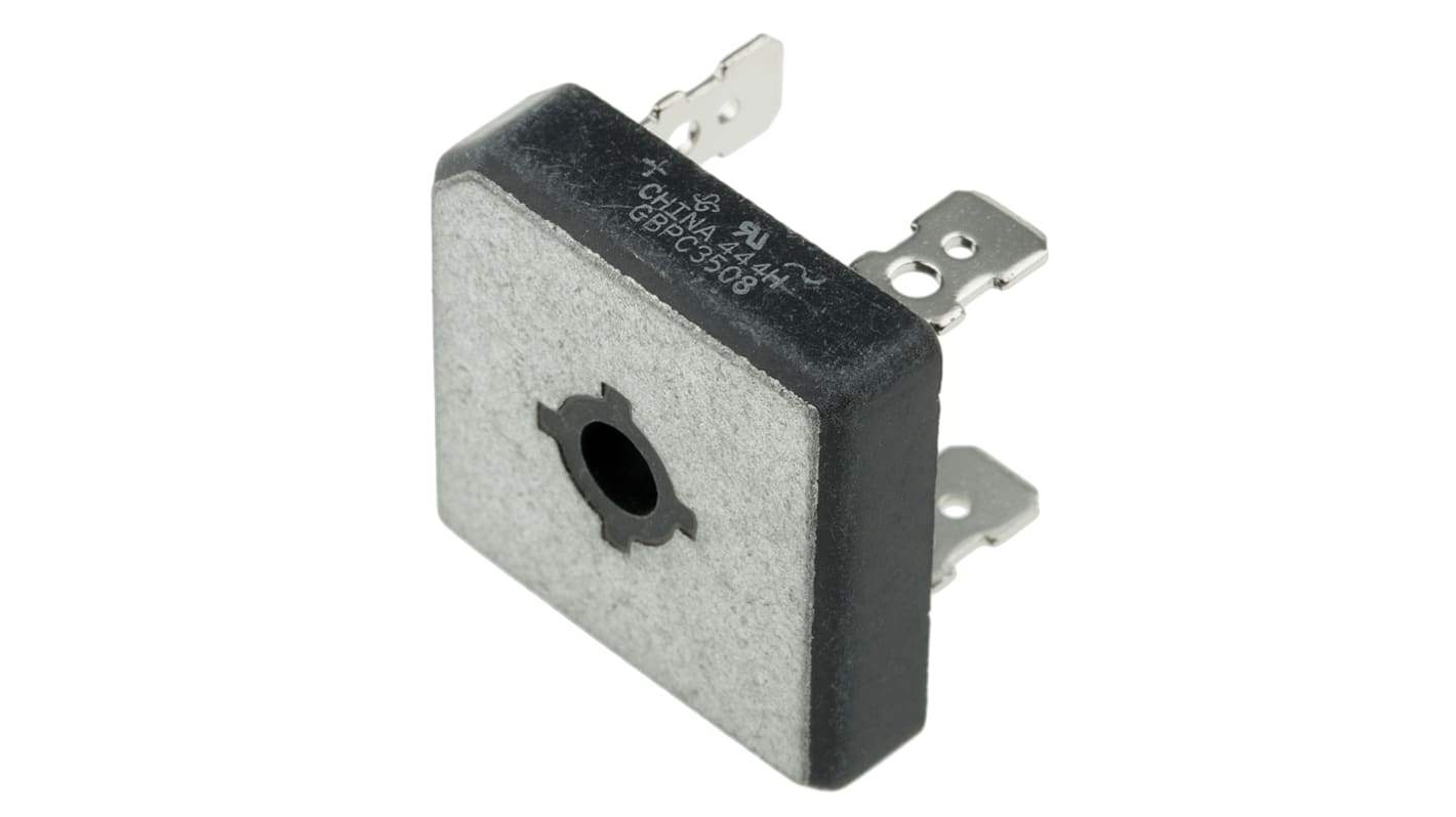 Vishay Brückengleichrichter, 1-phasig 35A 800V Schraubmontage 1.1V GBPC 4-Pin 5μA