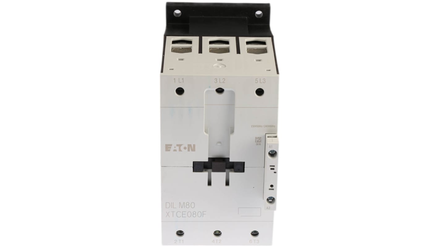Eaton xStart Contactor, 230 V ac Coil, 3-Pole, 80 A, 37 kW, 3NO, 400 V ac