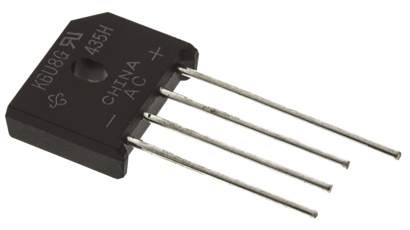 Vishay 整流用 ブリッジダイオード 単相 8A, 400V, 23.7 x 7.1 x Vishay 整流用 ブリッジダイオード 単相 8A, 400V, 23.7 x 7.1 x
