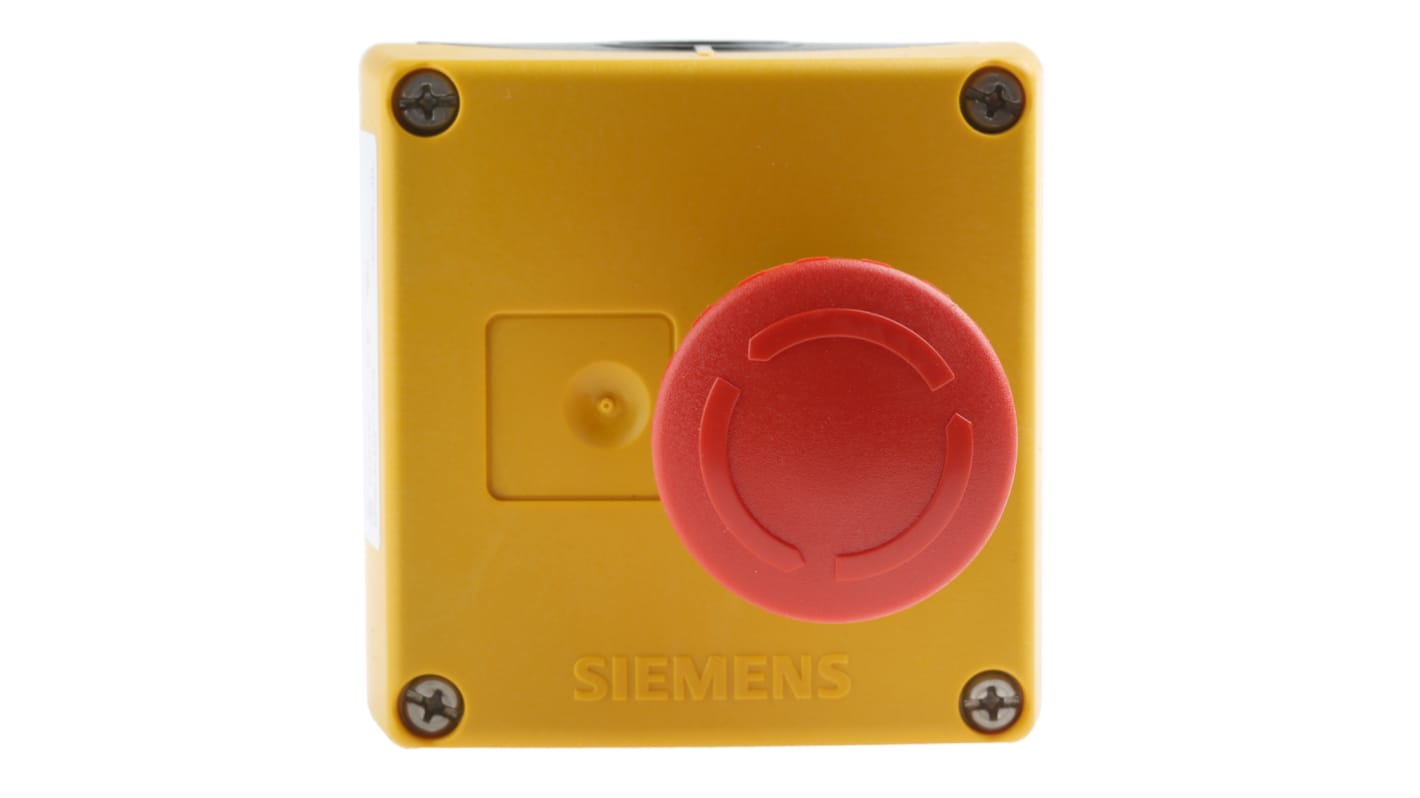 Siemens Emergency Stop Push Button, Surface Mount, SPST, IP65