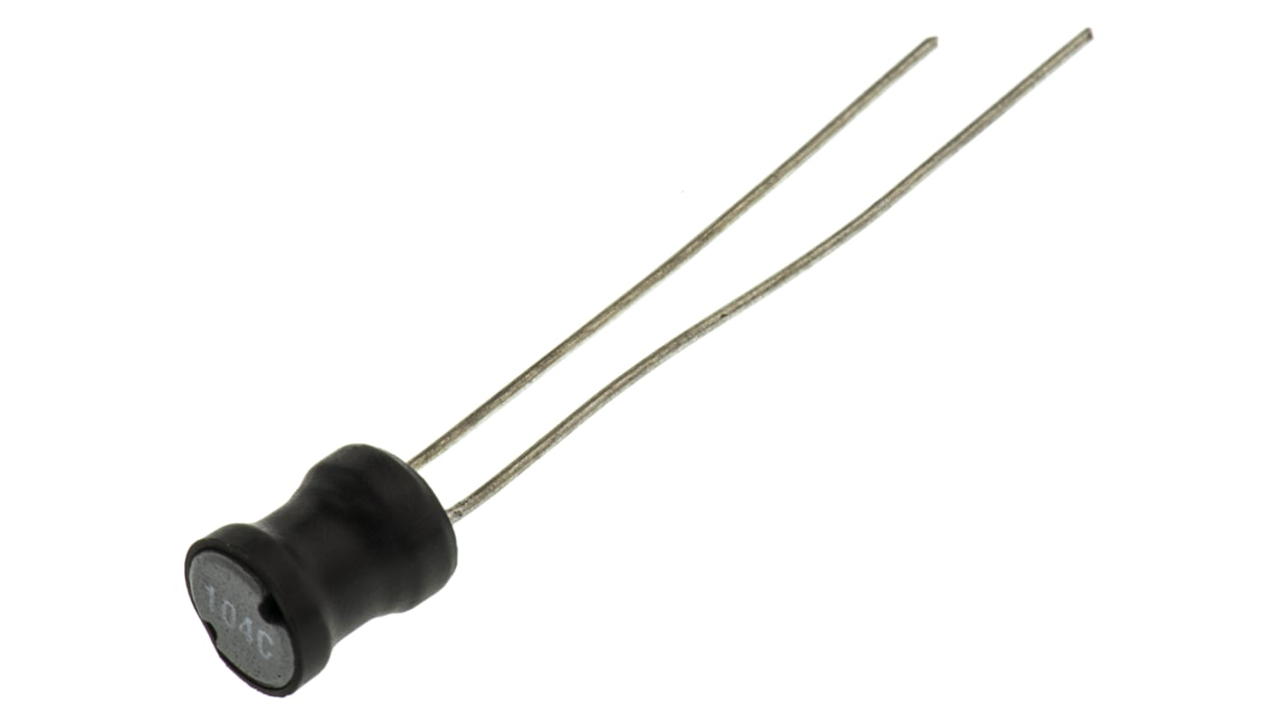 Murata 径向线圈电感, 100 μH, 最大670mA, Φ7.2mm, ±10%容差, 3mm引线节距, 2200R系列