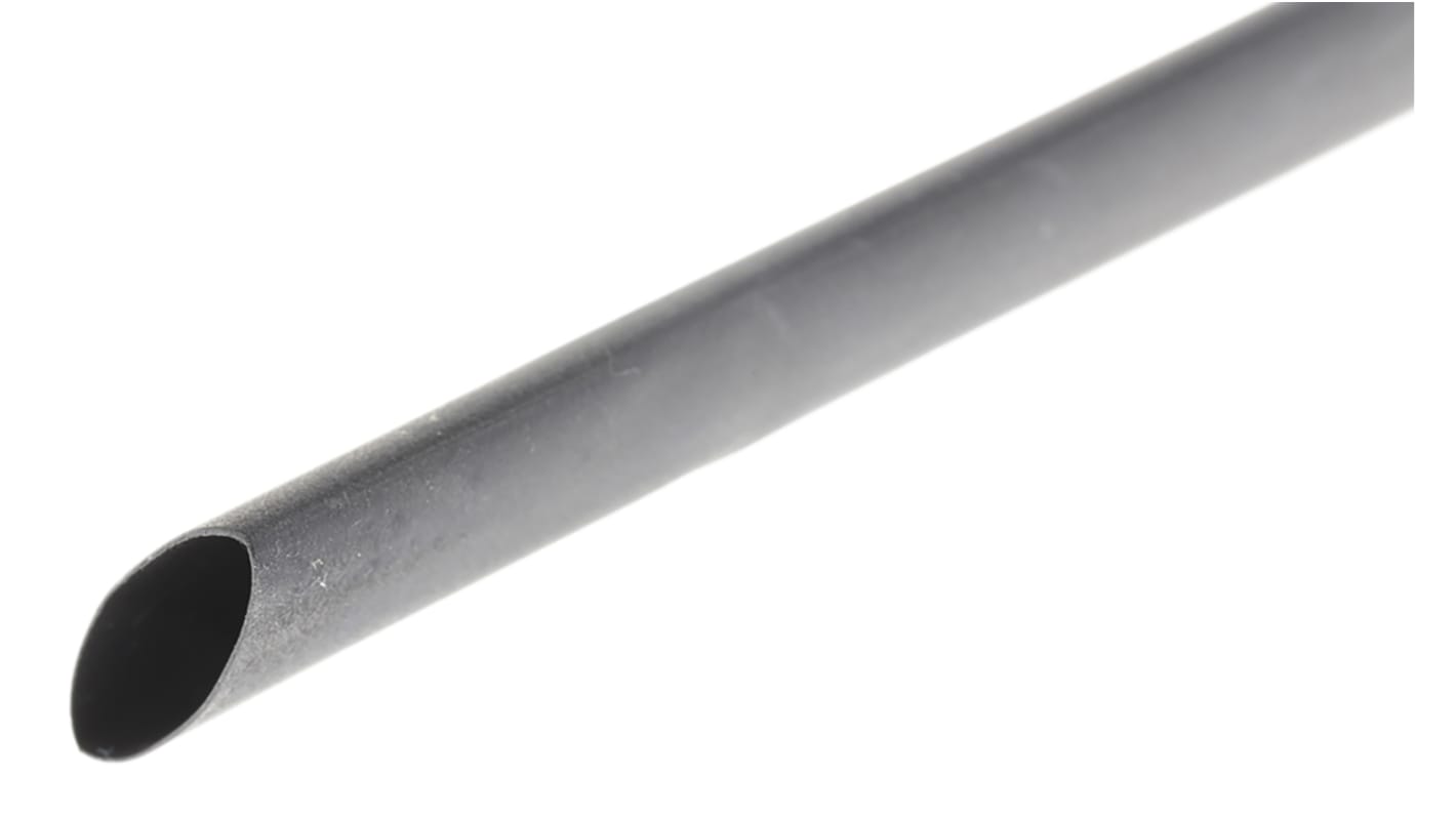 HellermannTyton TREDUX Wärmeschrumpfschlauch, Polyolefin vernetzt Schwarz, Ø 12mm Schrumpfrate 3:1, Länge 1m