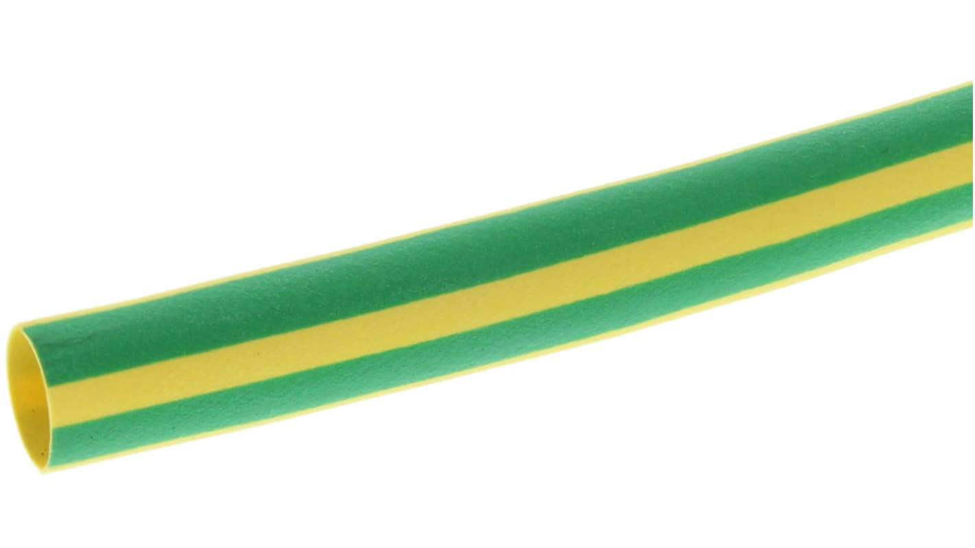 HellermannTyton Heat Shrink Tubing, Green 6mm Sleeve Dia. x 1m Length 3:1 Ratio, TREDUX Series