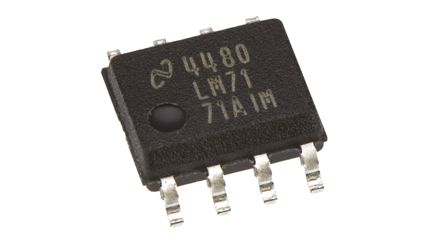 Amplificateur opérationnel Texas Instruments, montage CMS, alim. Simple, Double, SOIC 1 8 broches