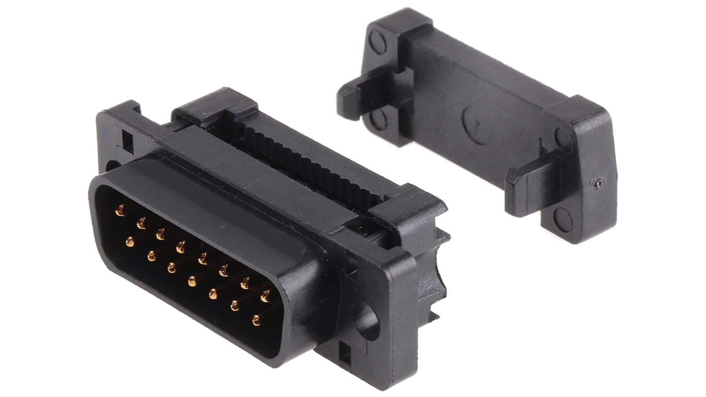 RS PRO 15 Way Cable Mount D-sub Connector Plug, 1.27mm Pitch