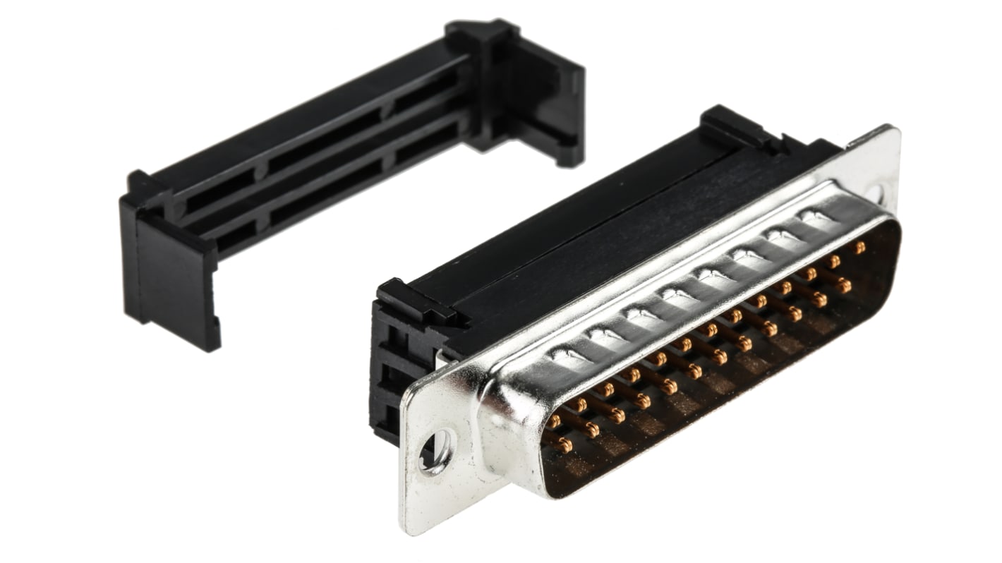 Conector D-sub RS PRO, paso 1.27mm, Recto D-Sub estándar, Montaje de Cable, Macho, Terminación IDC, 250 V, 3A