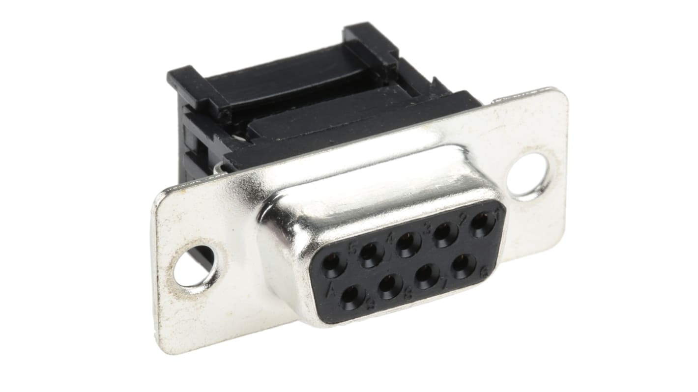 RS PRO 9 Way Cable Mount D-sub Connector Socket, 1.27mm Pitch