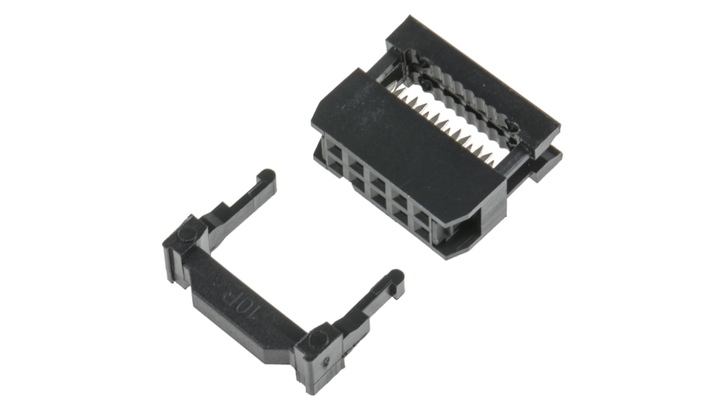 Conector IDC hembra RS PRO de 10 vías, paso 2.54mm, 2 filas, Montaje de Cable